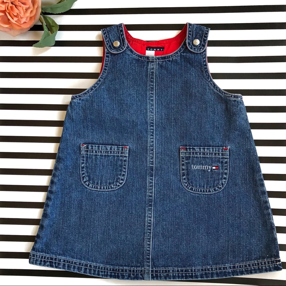 Tommy Hilfiger Vintage Denim Dress Sz 12-18 Months